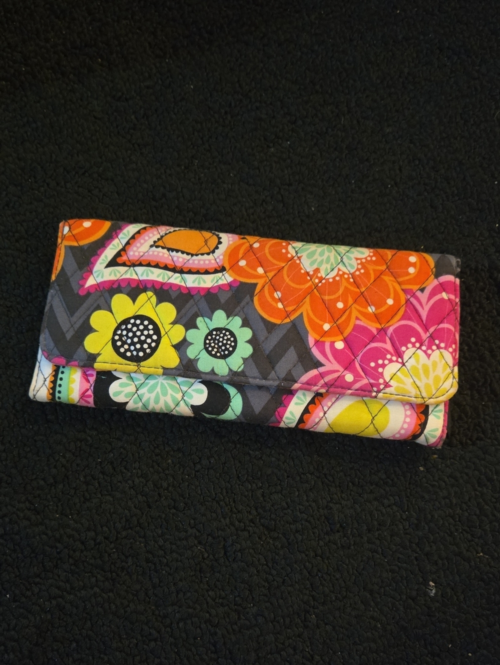 Vera Bradley Ziggy Zinnia Trifold Wallet